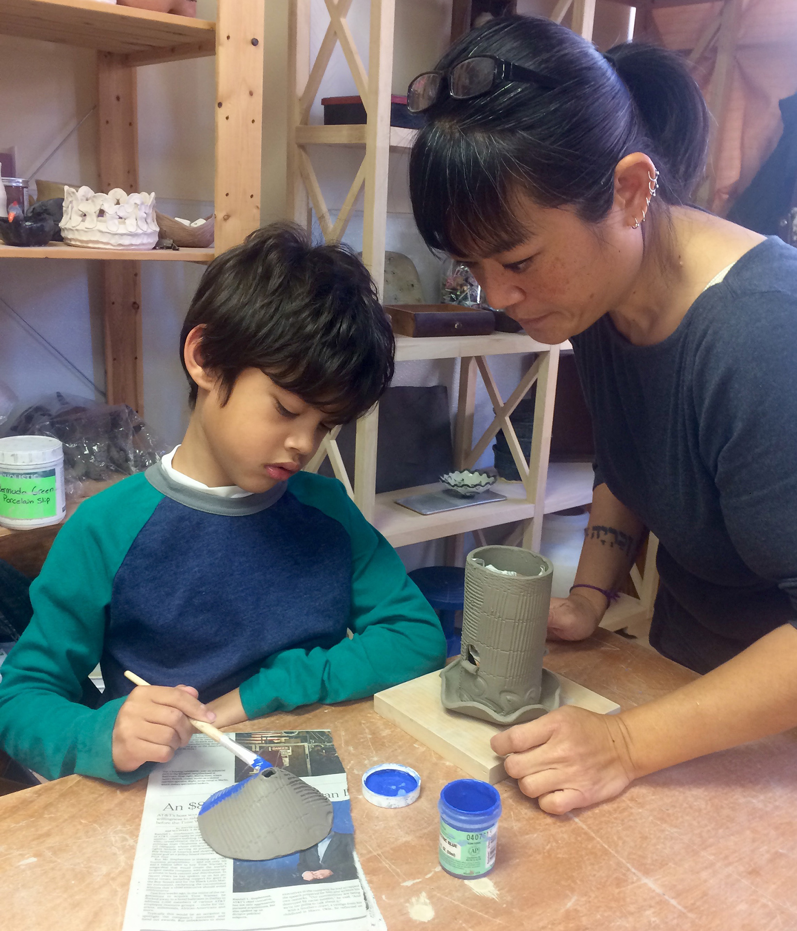 pottery classes, wheel throwing & handbuilding ceramics